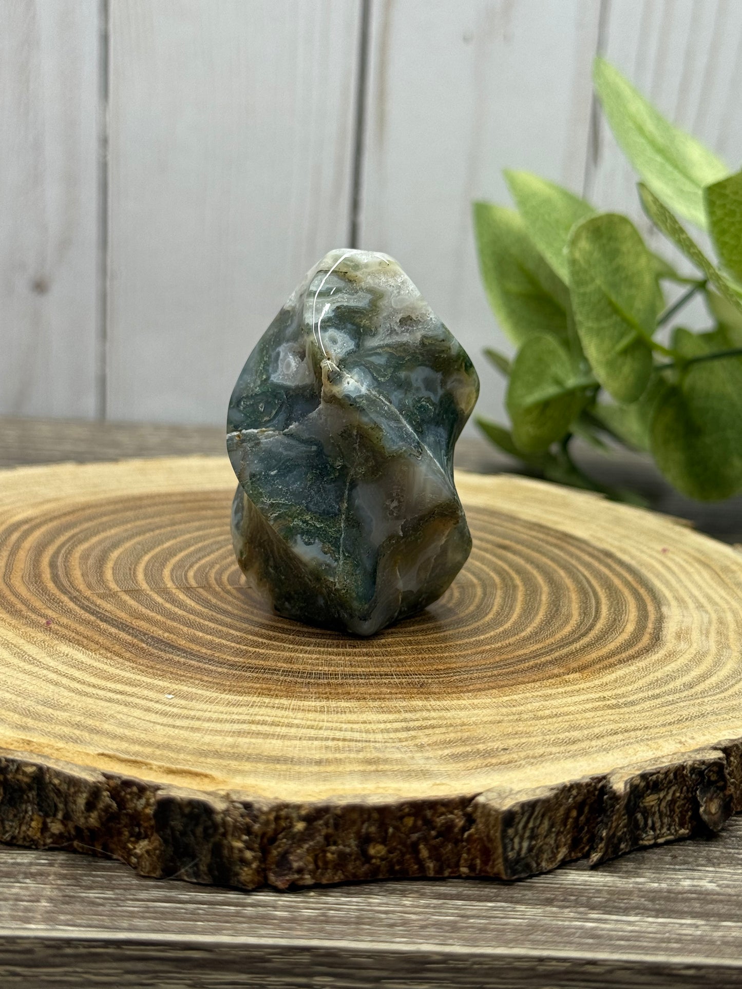 Moss Agate Flames