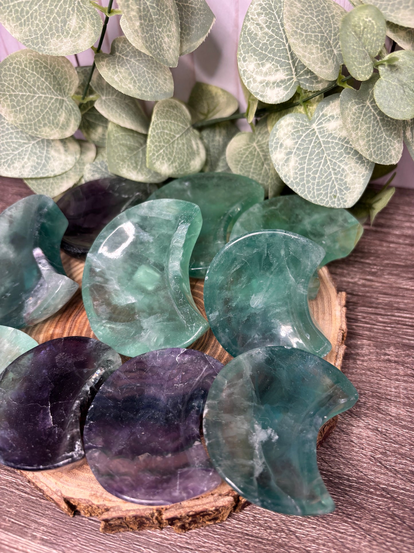 Fluorite Moon Bowls