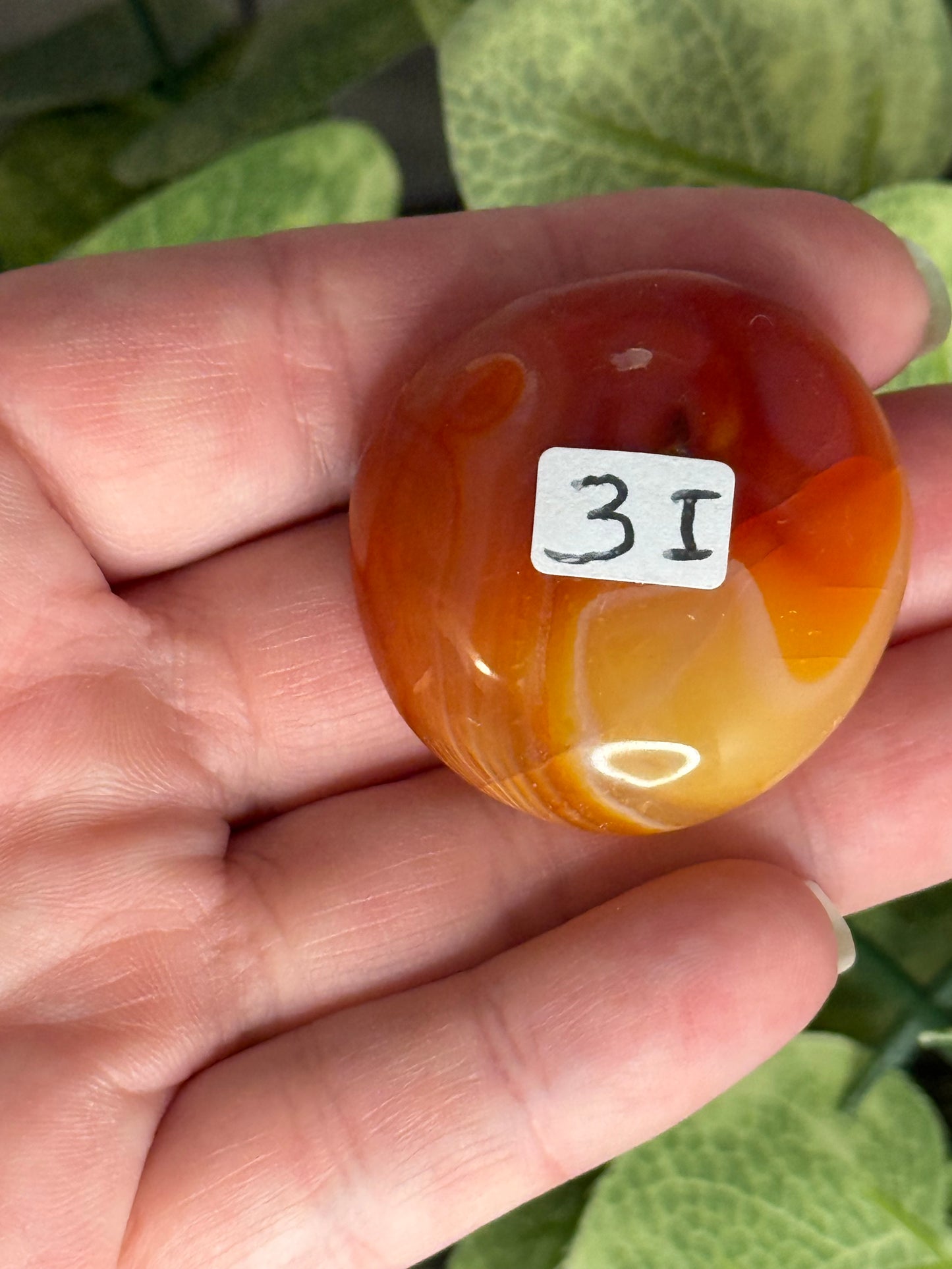 Carnelian Palm Stones