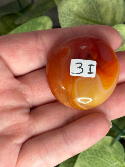 Carnelian Palm Stones