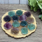 Fluorite Rose Carving