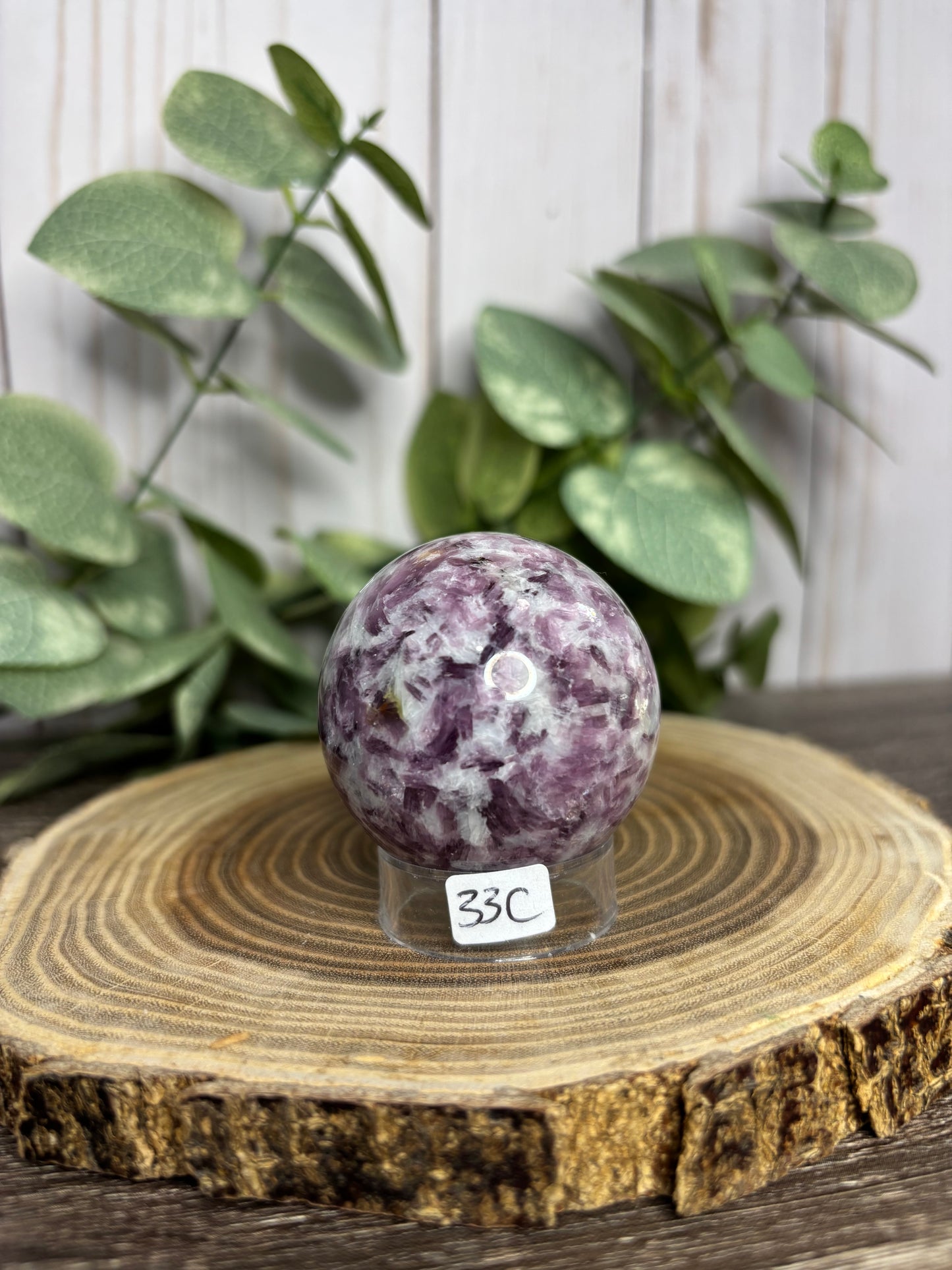 Lepidolite Sphere