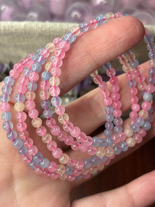 Morganite - Bracelet 4 mm