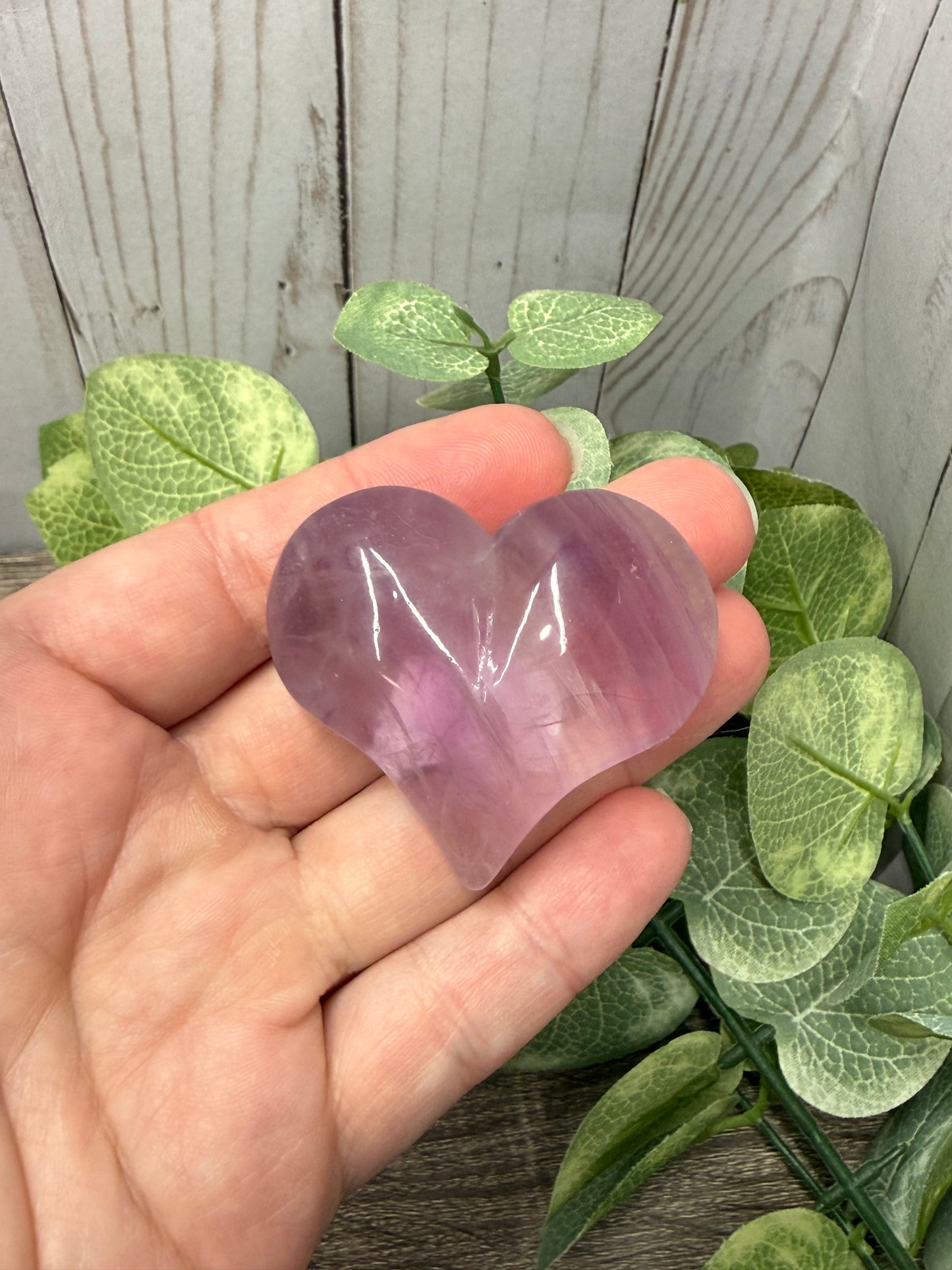 Fluorite Carved Hearts