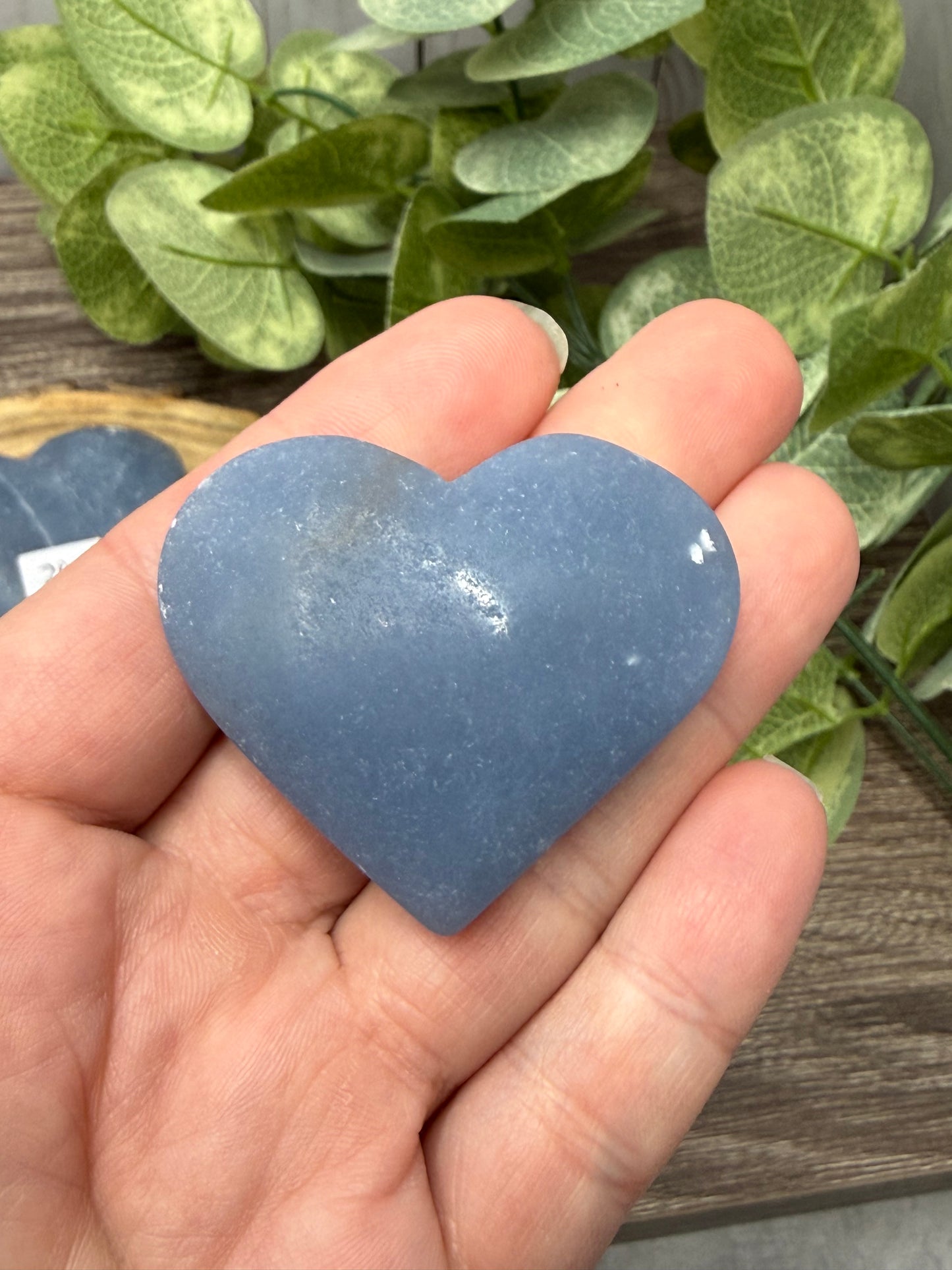 Angelite Carved Hearts