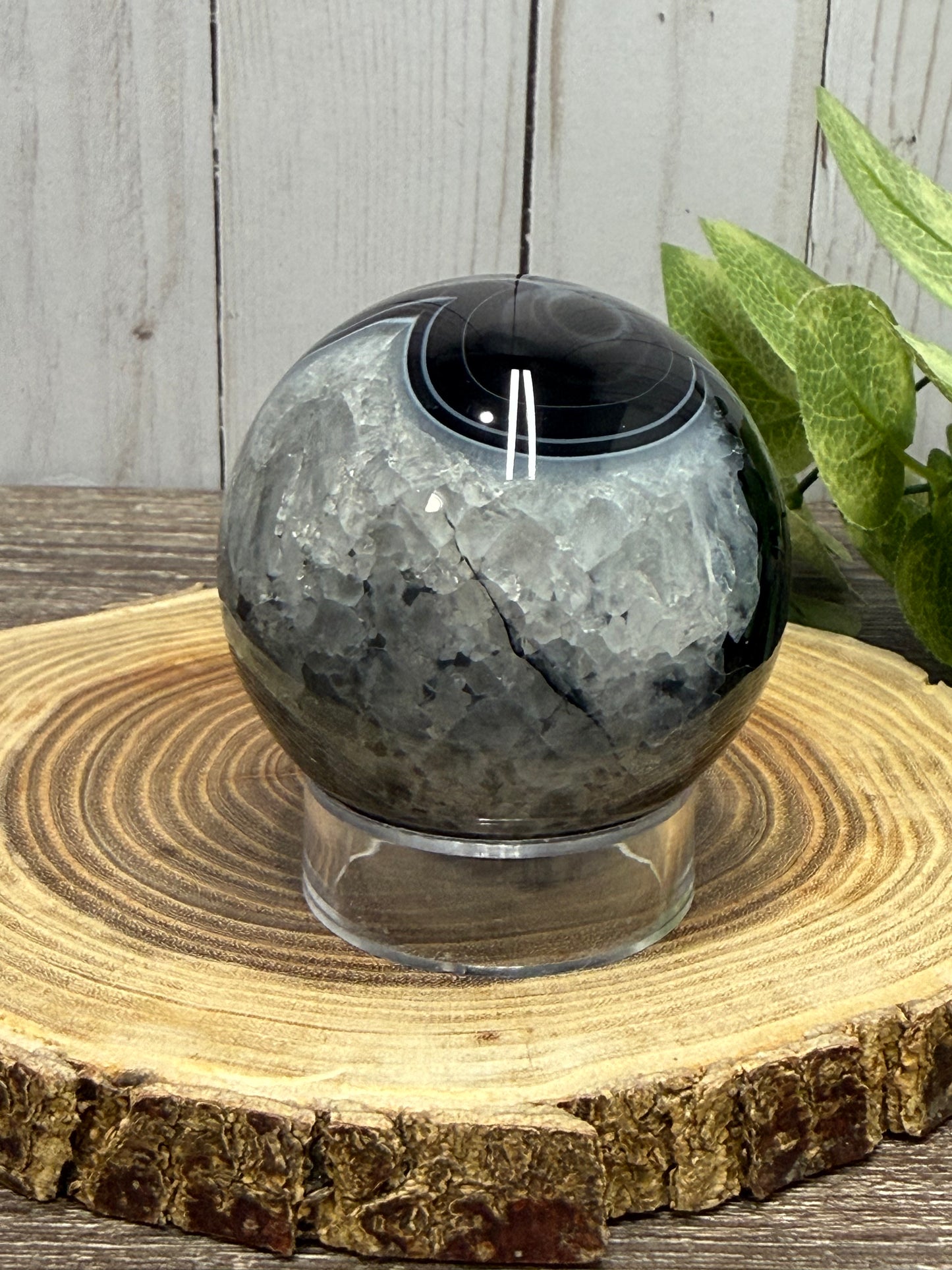 Black Agate Sphere