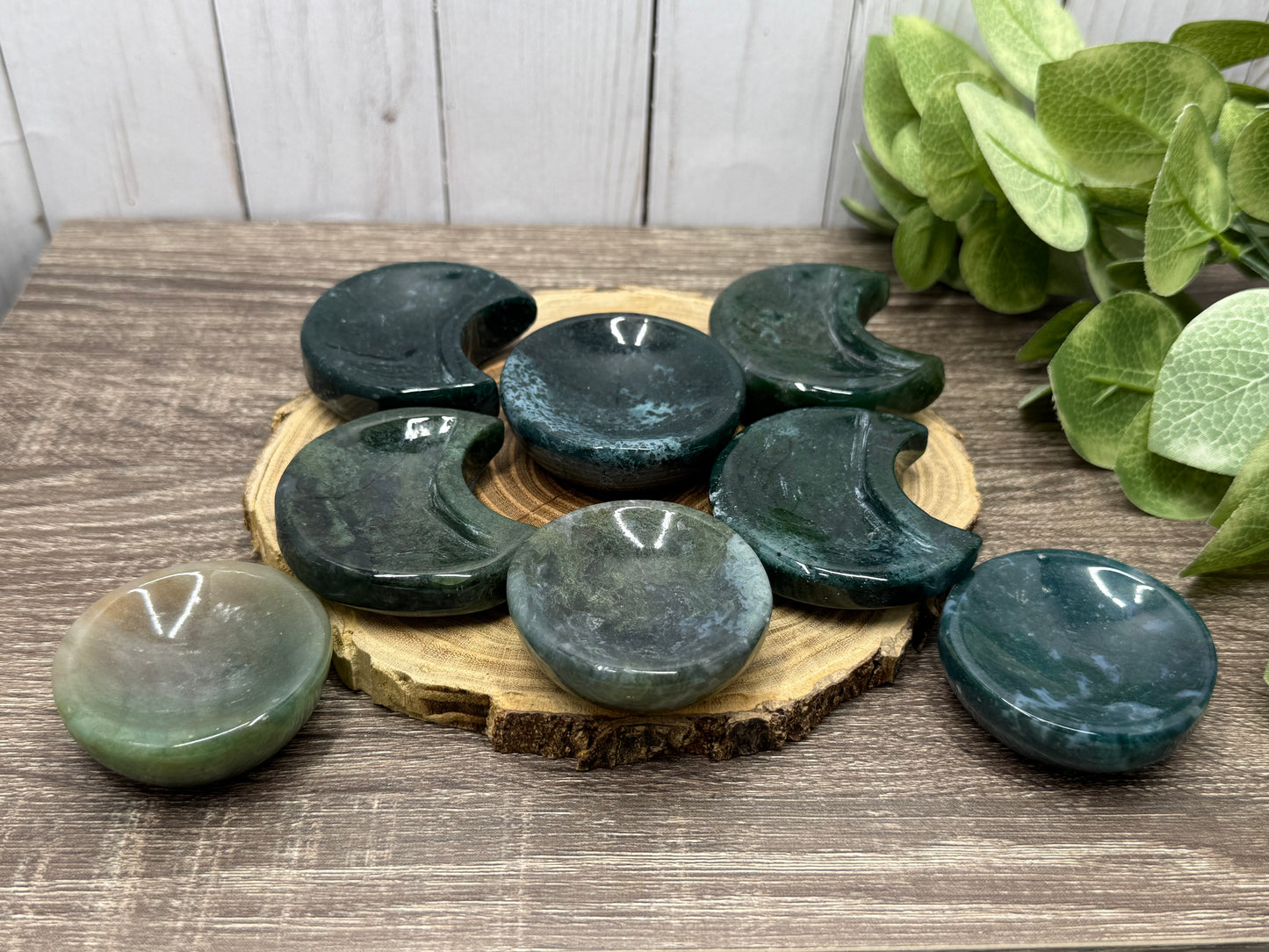 Moss Agate Bowls