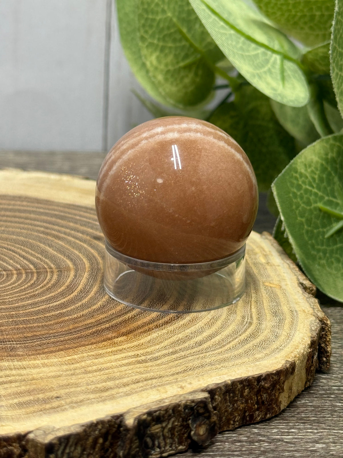 Peach Moonstone Spheres