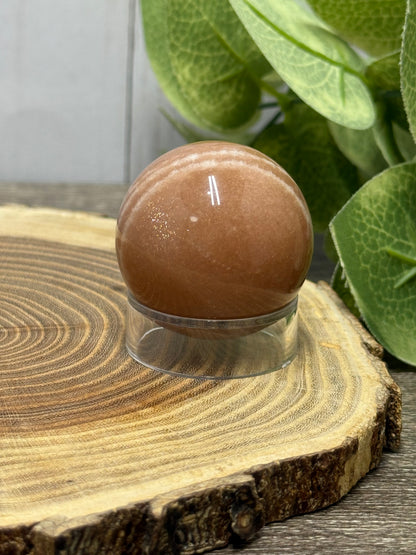 Peach Moonstone Spheres