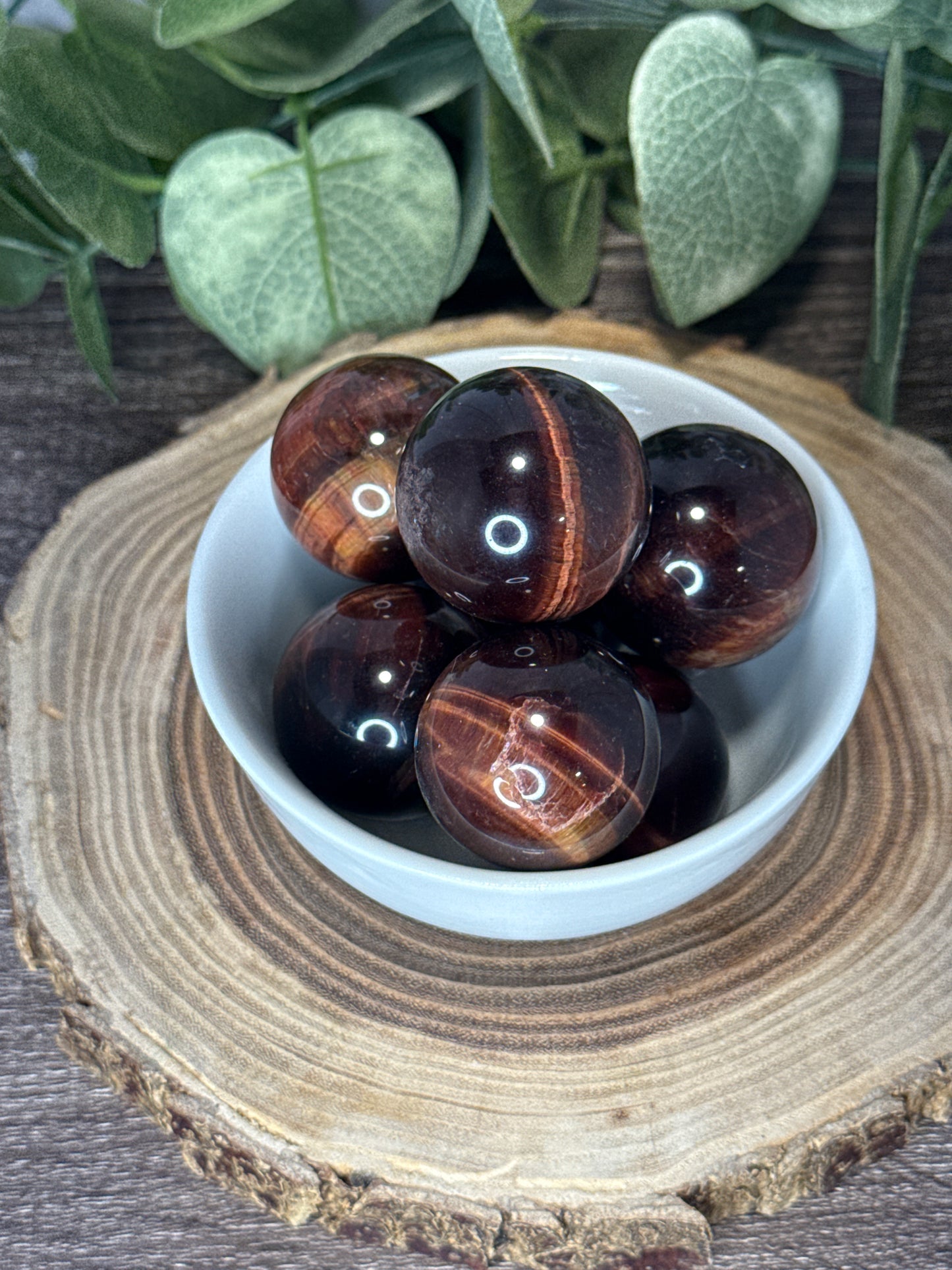 Red Tigers Eye Small Spheres