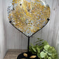 Extra Large Ocean Jasper Heart on Stand