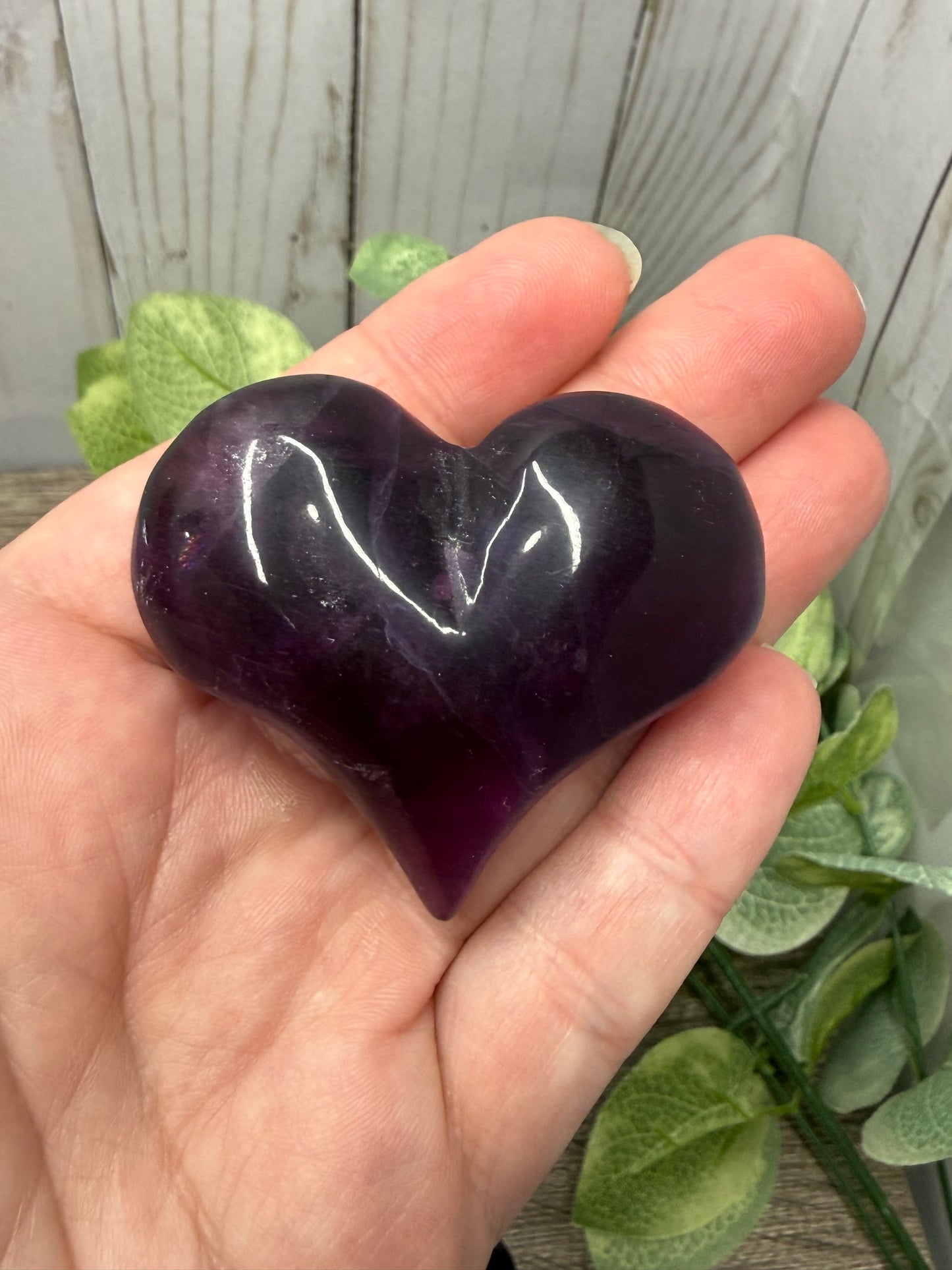Fluorite Carved Hearts