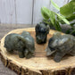 Labradorite Elephant Carvings