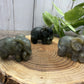 Labradorite Elephant Carvings