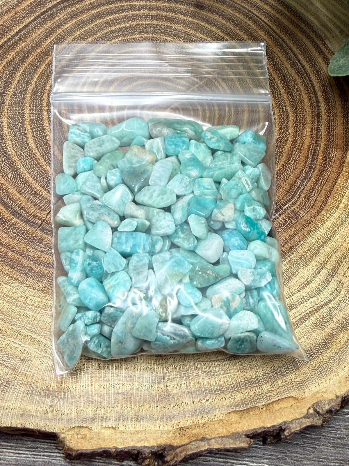 Amazonite Crystal Chip Bottle or Bag