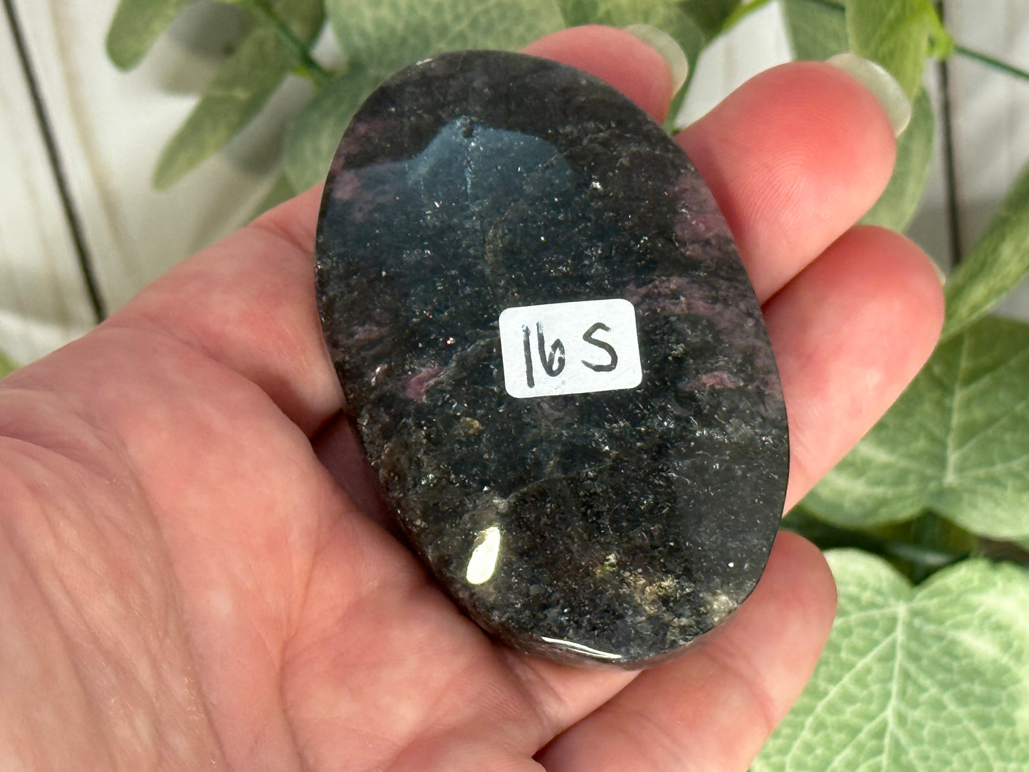 Rhodonite Palm Stone