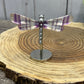 Small Dragonfly Wings on Stand - Fluorite