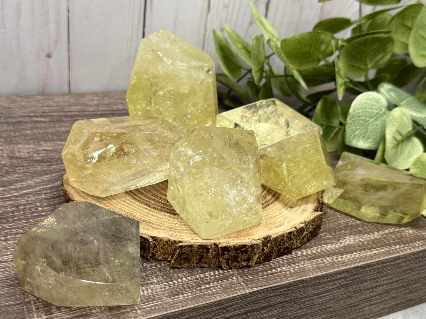 Citrine Freeforms - Rainbow Filled