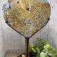 Extra Large Ocean Jasper Heart on Stand