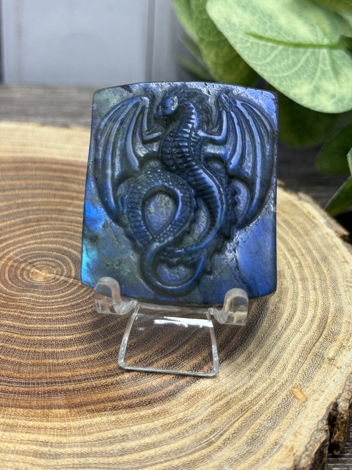 Labradorite Carved Dragons