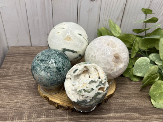 Moss Agate Spheres