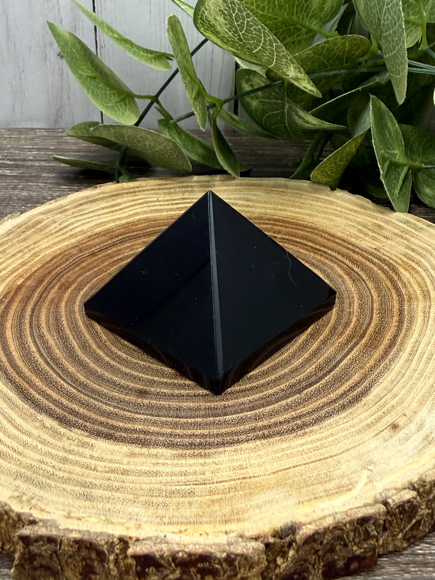 Obsidian Pyramid Carving