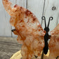 Butterfly Wings on Stand - Fire Quartz
