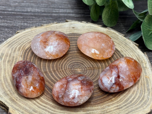 Fire Quartz Palm Stones