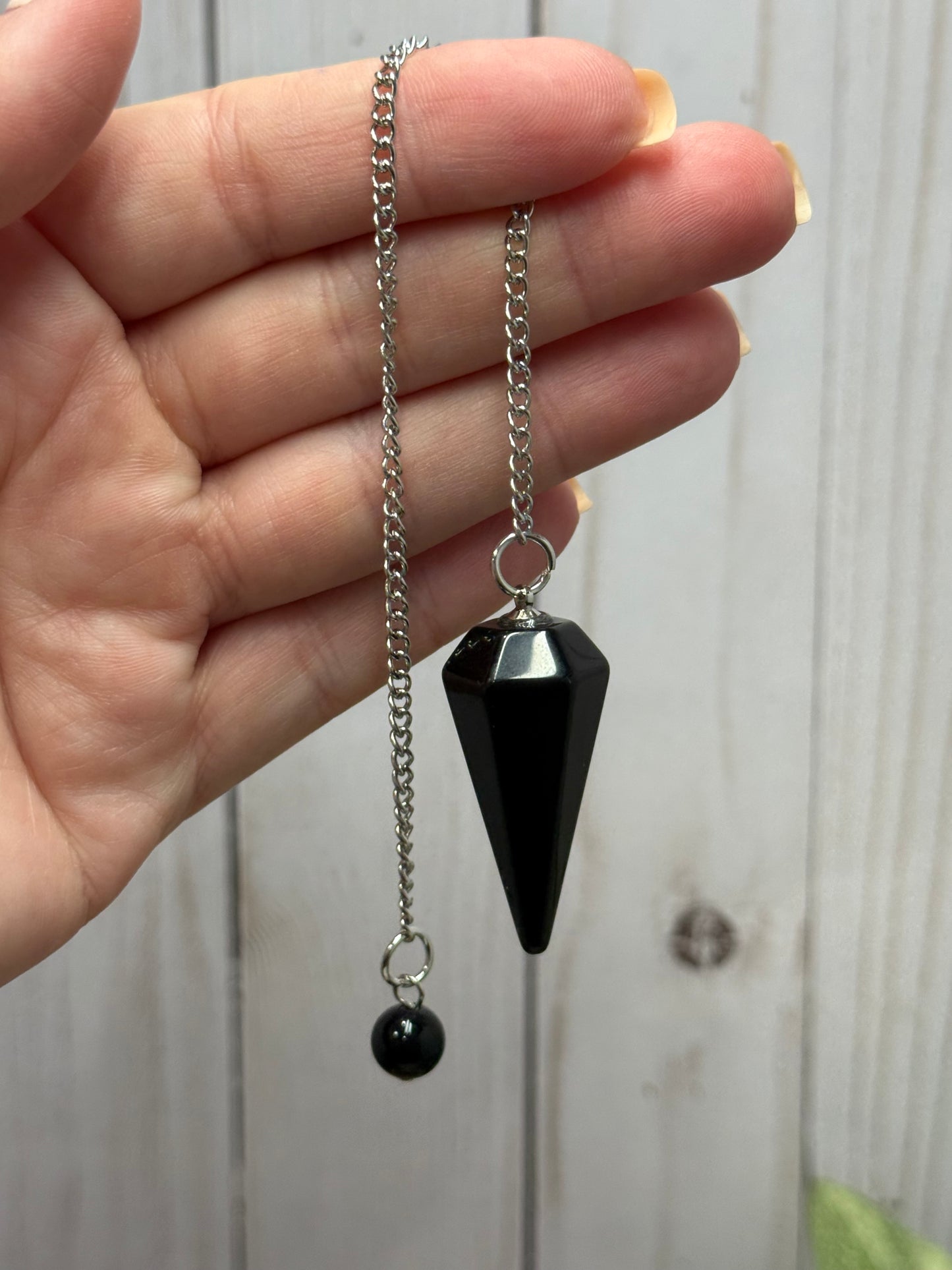 Pendulum Tapered Style - Black Obsidian
