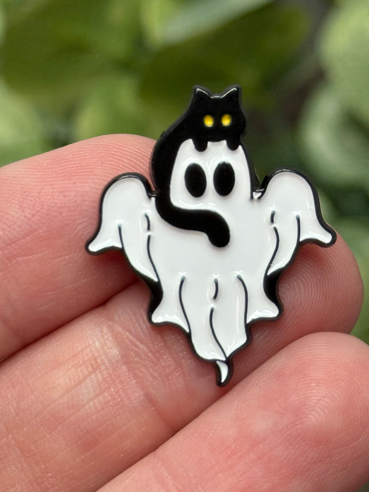 Ghost and Cat Pin - Multiple Designs