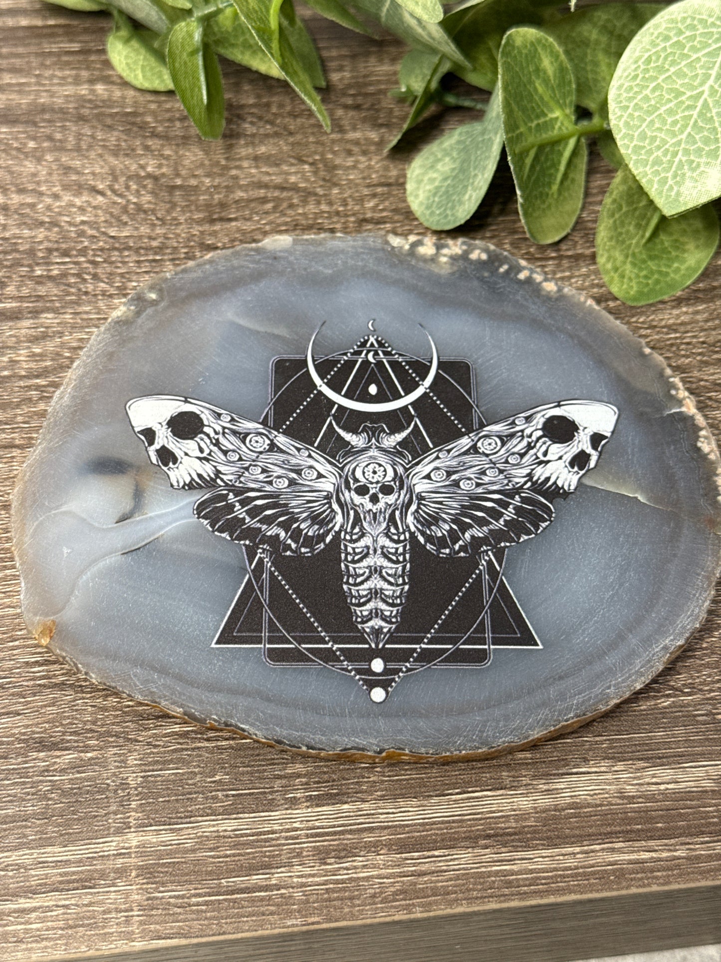 Agate Slab with Designs