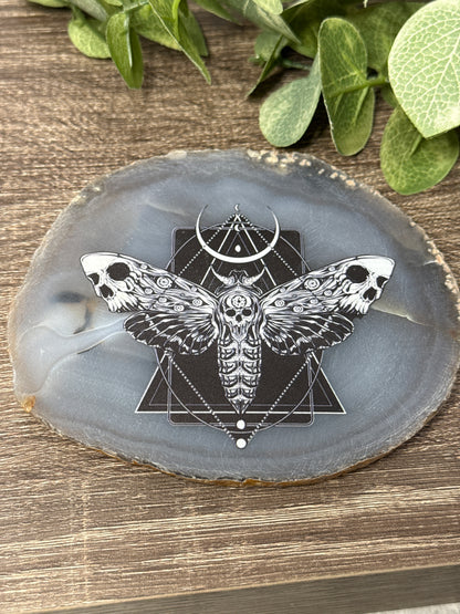 Agate Slab with Designs