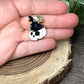 Bird with Witch Hat and Skull Pin