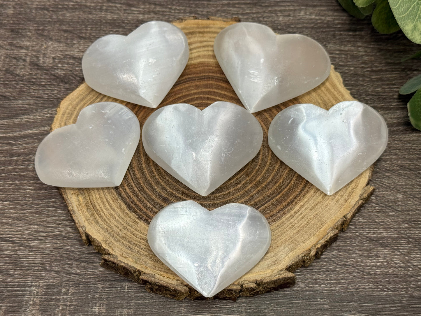 Selenite Hearts