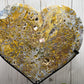 Extra Large Ocean Jasper Heart on Stand