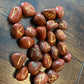 Red Jasper Rune Stones Set Crystal with Elder Futhark Letterings