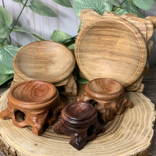 Wooden Sphere Stands