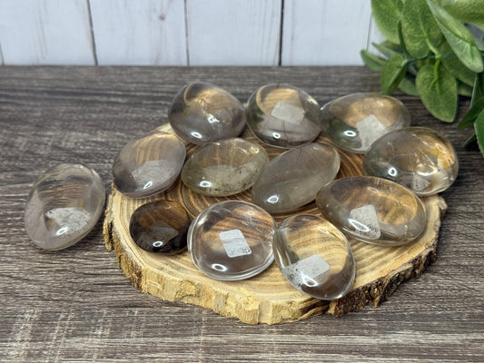 Smokey Quartz Palm Stones