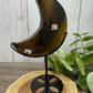 Tigers Eye Moon on Stand