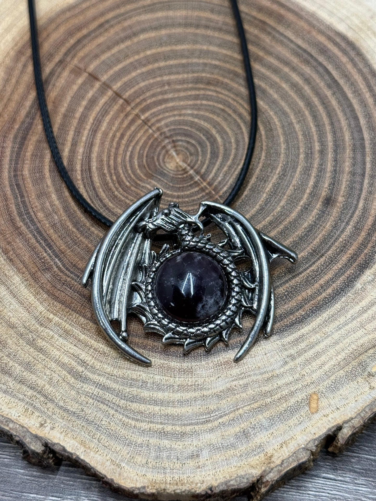 Dragon Round Pendant (Smaller)
