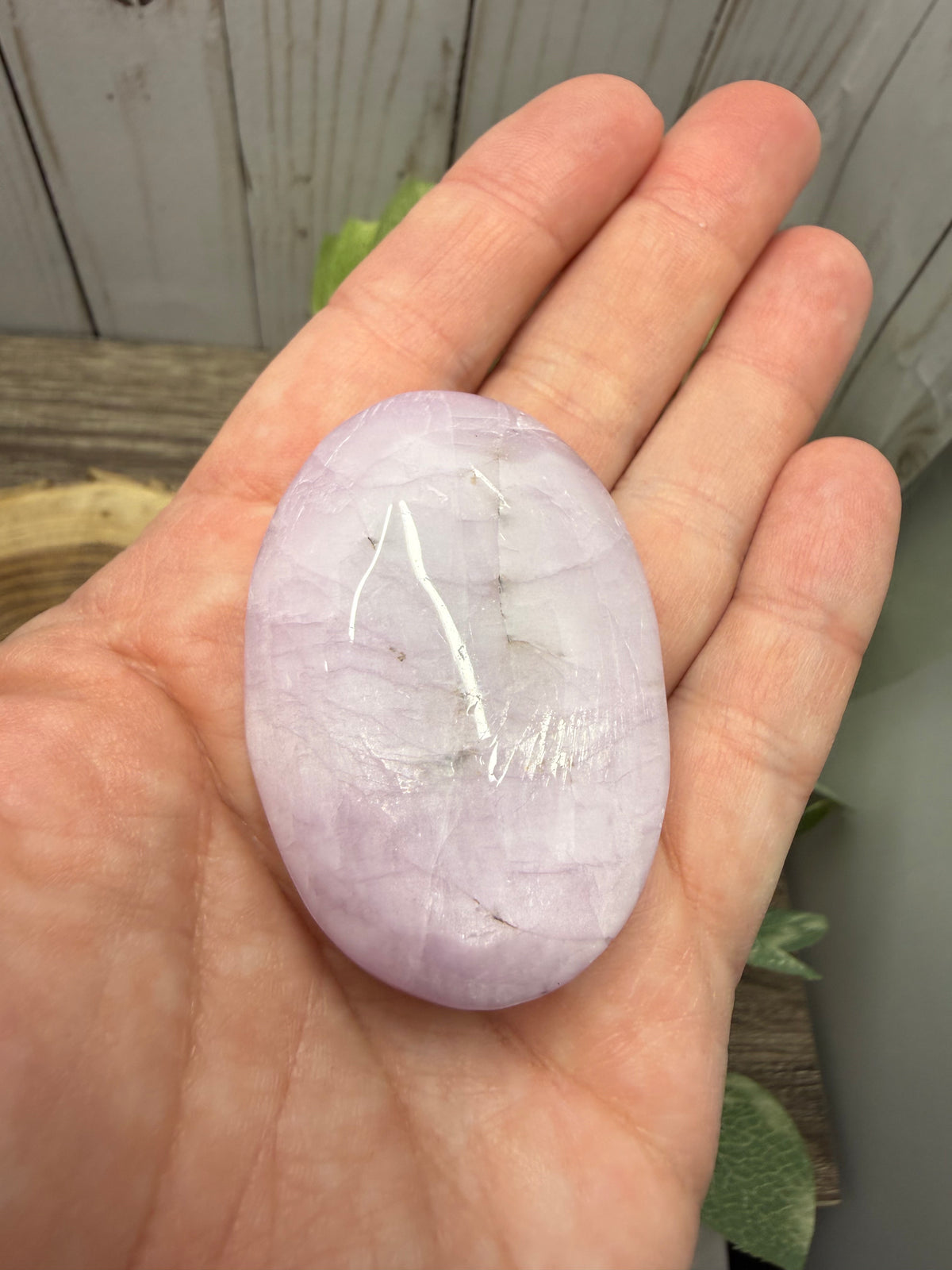 Kunzite Palm Stones