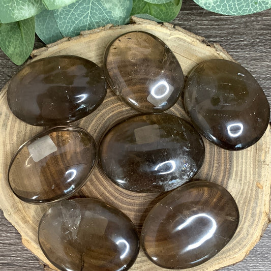 Smokey Quartz Palm Stones