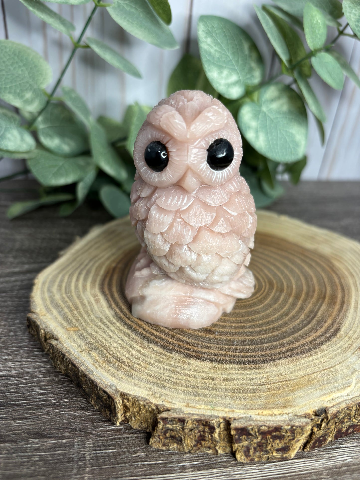 Pink Opal Owls