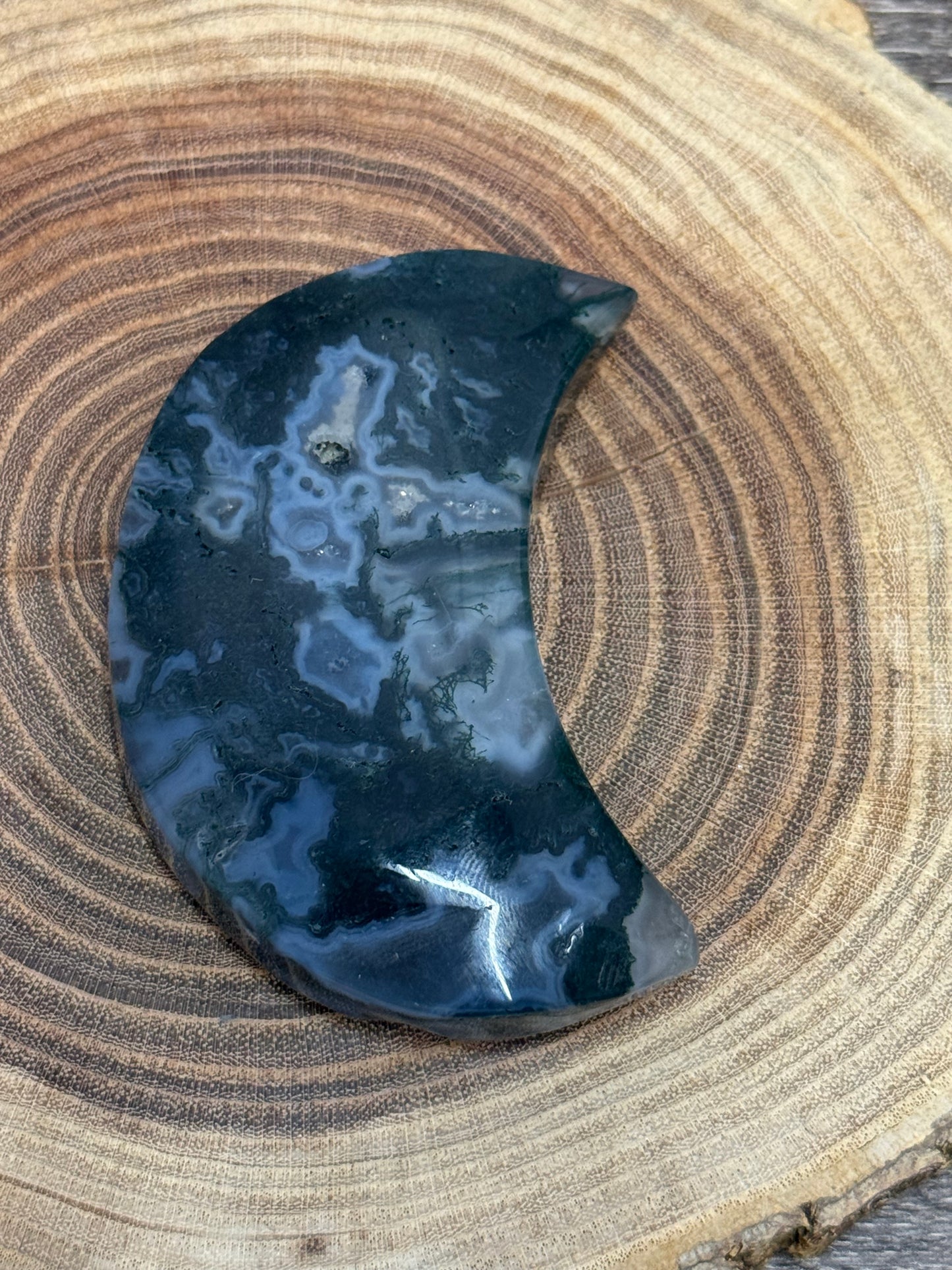 Moss Agate Moon