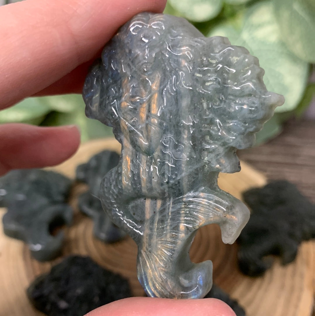 Labradorite Carved Mermaids