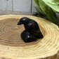 Raven Obsidian Carving - Medium SIze