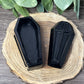 Open Casket Coffin Carving - Black Obsidian
