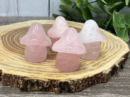 Crystal Ghost Carving With Mushroom Hat
