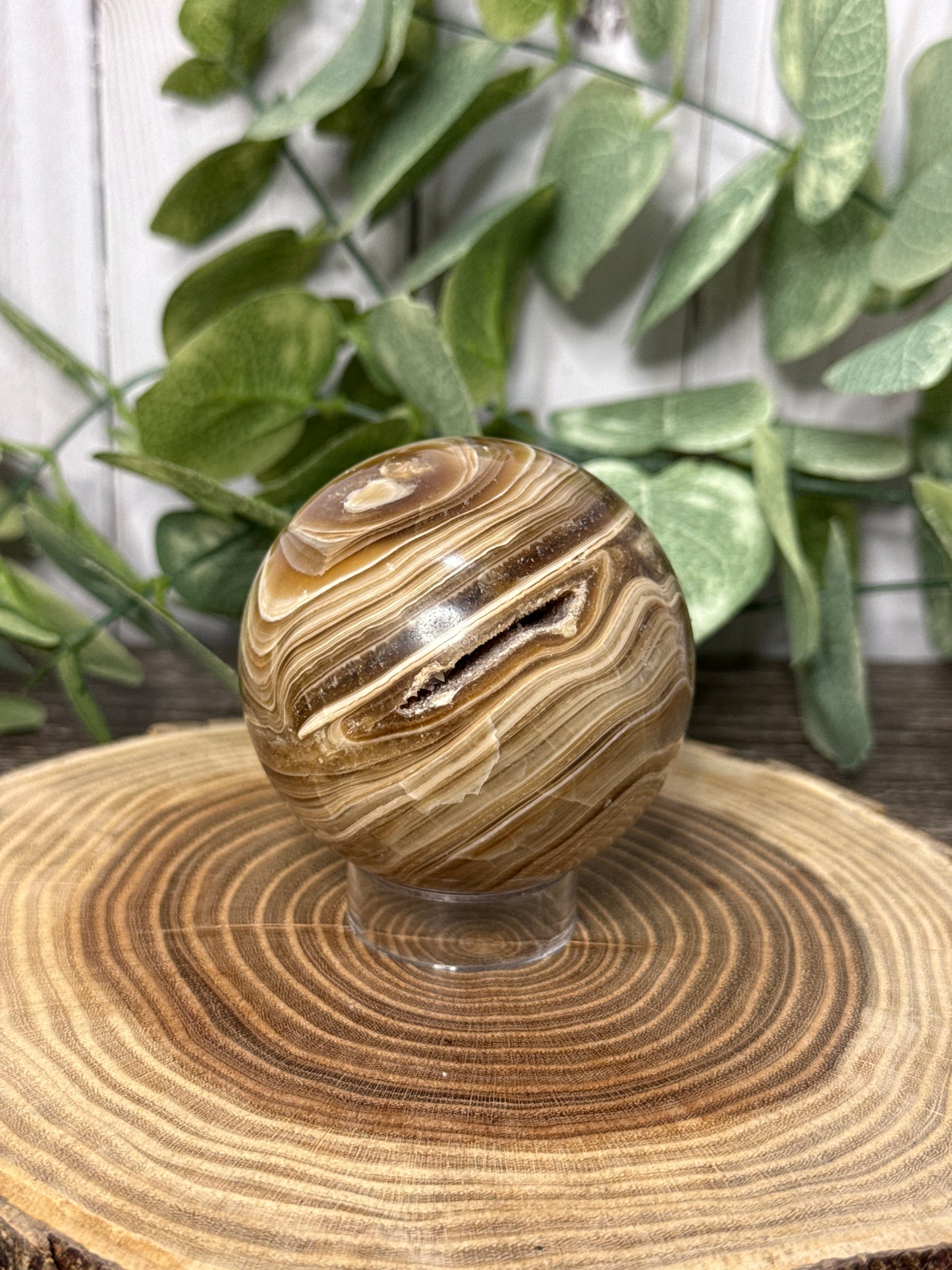 Chocolate Calcite Spheres