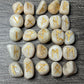 Peach Moonstone Rune Stones Set #2 Crystal with Elder Futhark Letterings